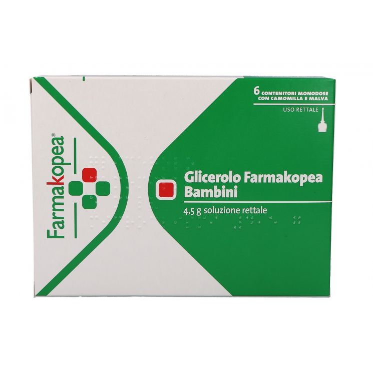 Glicerolo Farmakopea 6 Microclismi Bambini 4,5g